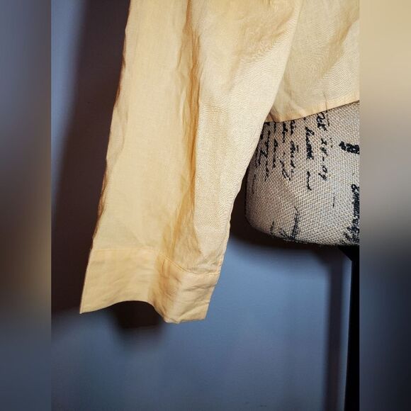 NWT CALIA Tie Front Long Sleeve Beach Shirt Size L - Picture 8 of 11